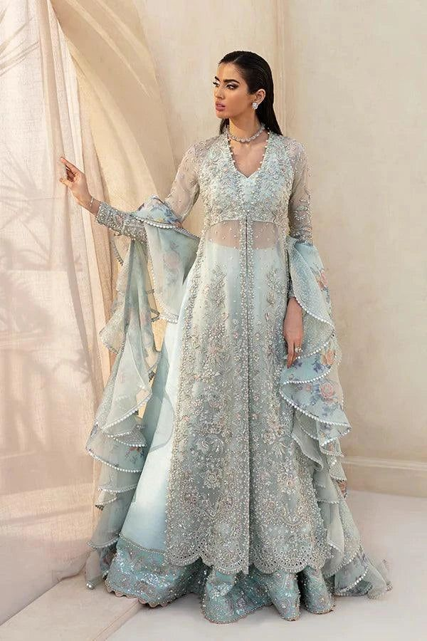 Mint & Silver Embroidered Ensemble